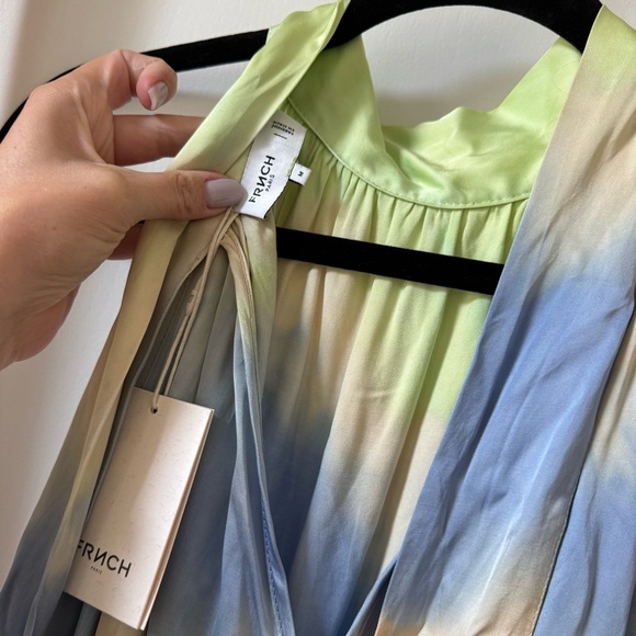 FRNCH Paris Aubreya Tie-Dye Halter Maxi Dress - NWT - Size M - Picture 5 of 11